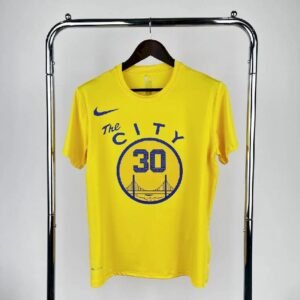Maillot Homme Stephen Curry Yellow Team T-shirt