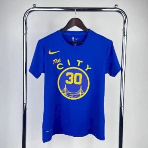 Maillot Homme Stephen Curry Blue Team T-shirt