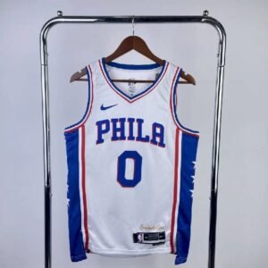 Maillot Homme Tyrese Maxey Home White Team Jersey