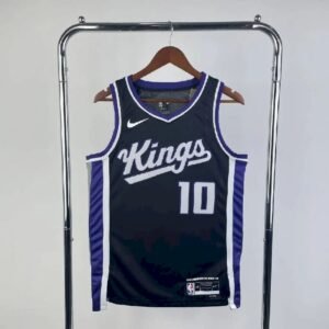Maillot Homme Domantas Sabonis Black Away Team Jersey