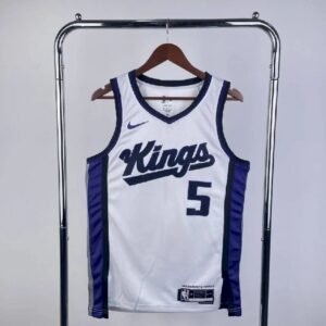 Maillot Homme De??Aaron Fox White Home Team Jersey