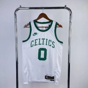 Maillot Homme Jayson Tatum White Retro Team – 75th Anniversary Edition