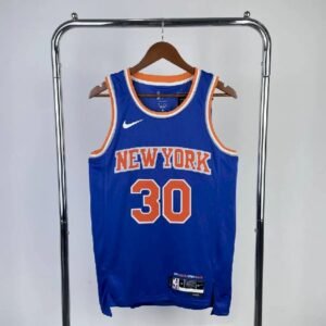 Maillot Homme Julius Randle Away Blue Team Jersey