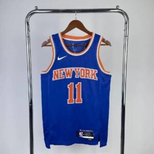 Maillot Homme Jalen Brunson Away Blue Team Jersey