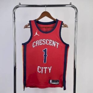 Maillot Homme Zion Williamson Red Team Jersey – Statement Edition