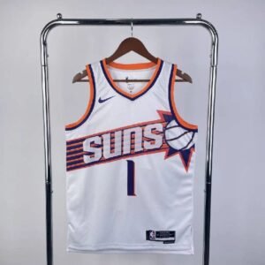 Maillot Homme Devin Booker White Home Team Jersey