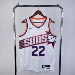 Maillot Homme DeAndre Ayton White Home Team Jersey