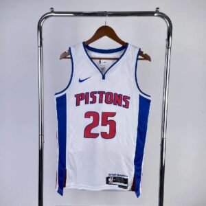 Maillot Homme 2023 Derrick Rose White Team Jersey