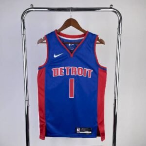 Maillot Homme 2023 Allen Iverson Blue Away Team Jersey