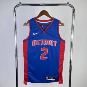Maillot Homme 2023 Cade Cunningham Blue Away Team Jersey