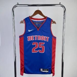 Maillot Homme 2023 Derrick Rose Blue Away Team Jersey