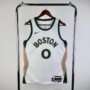 Maillot Homme 2024 Jayson Tatum White Team Jersey – City Edition