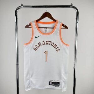 Maillot Homme 2024 Victor Wembanyama White Team Jersey – City Edition