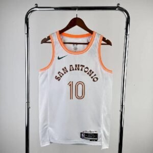 Maillot Homme 2024 Jeremy Sochan White Team Jersey – City Edition
