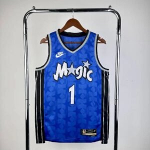 Maillot Homme 2024 Tracy McGrady Retro Blue Team Jersey