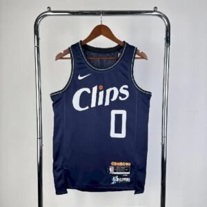 Maillot Homme 2024 Russell Westbrook Blue Team Jersey – City Edition