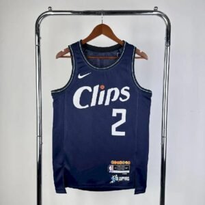 Maillot Homme 2024 Kawhi Leonard Blue Team Jersey – City Edition