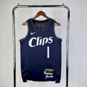 Maillot Homme 2024 James harden Blue Team Jersey – City Edition