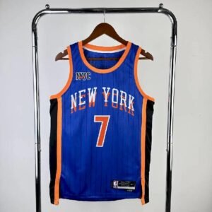 Maillot Homme 2024 Carmelo Anthony Blue Team Jersey – City Edition