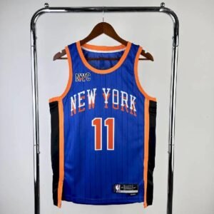 Maillot Homme 2024 Jalen Brunson Blue Team Jersey – City Edition