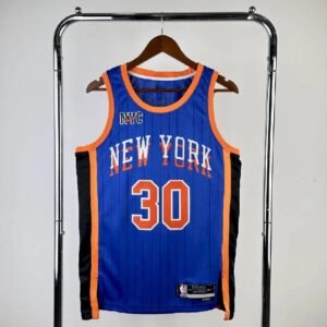 Maillot Homme 2024 Julius Randle Blue Team Jersey – City Edition