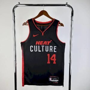 Maillot Homme 2024 Tyler Herro Black Team Jersey – City Edition