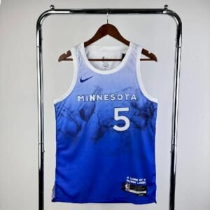 Maillot Homme 2024 Anthony Edwards Blue Team Jersey – City Edition