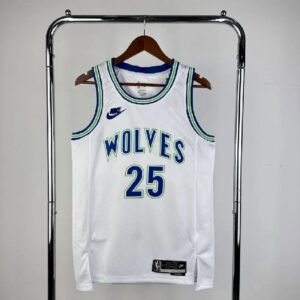 Maillot Homme 2024 Derrick Rose White Retro Team