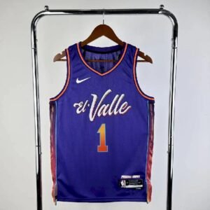 Maillot Homme 2024 Devin Booker Blue Team Jersey – City Edition