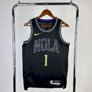 Maillot Homme 2024 Zion Williamson Black Team Jersey – City Edition