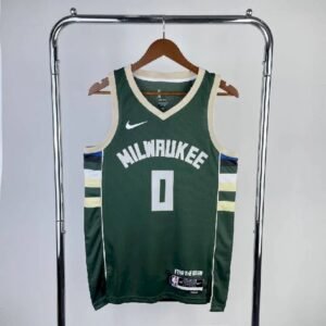 Maillot Homme 2023 Damian Lillard Green Away Team Jersey