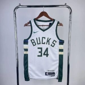 Maillot Homme 2023 Giannis Antetokounmpo White Home Team Jersey