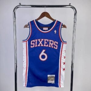 Maillot Homme M&N 1982?M83 Julius Erving Blue Retro
