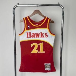 Maillot Homme M&N 1985/86 Dominique Wilkins Red Retro