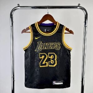 Yonth LeBron James Black Team Jersey