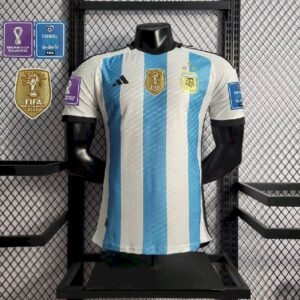 Maillot Homme 2022 3-star Argentine Domicile Version Joueur