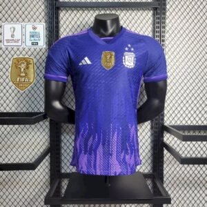 Maillot Homme 2022 3-star Argentine Extérieur Version Joueur