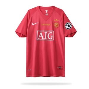 Retro Manchester United 2008 Home UCL Final Three Stars