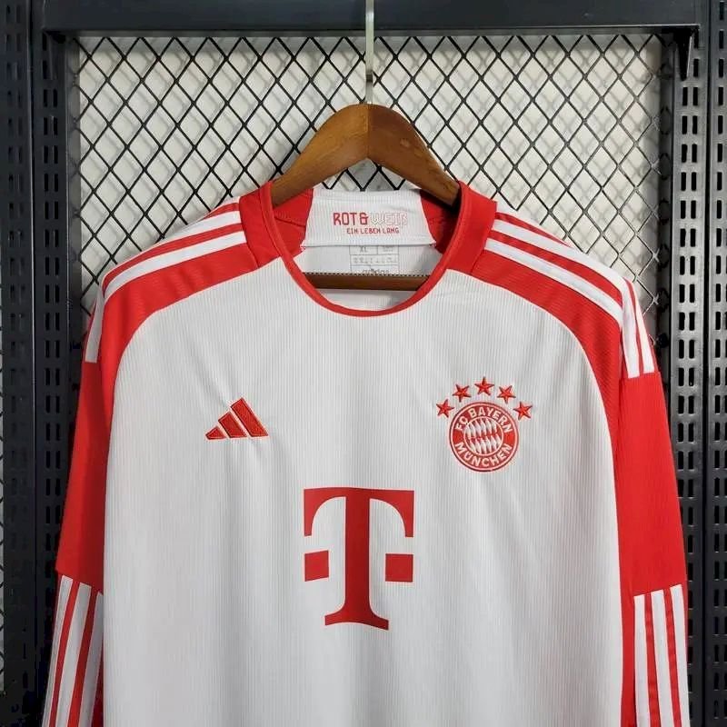 Maillot Homme Bayern Munich 2023/24 Domicile Manches Longues – Image 7