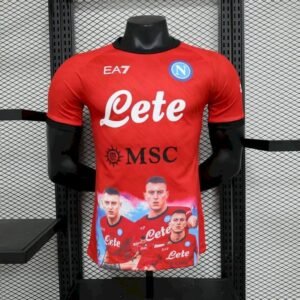 Maillot Homme Napoli 2023/24 Champion Edition Version Joueur Red