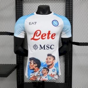 Maillot Homme Napoli 2023/24 Champion Edition Version Joueur White