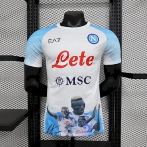 Maillot Homme Napoli 2023/24 Champion Edition Version Joueur White