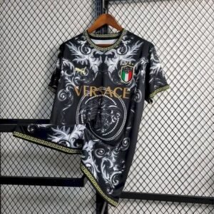 Maillot Homme Italie 2023/24 Versace Co-Branded Edition Black