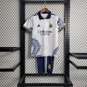 Kit Enfant Real Madrid 2022/23 White Dragon Edition Kit