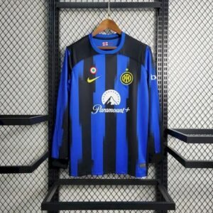 Maillot Homme Inter Milan 2023/24 Domicile Manches Longues With AD