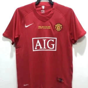 Retro Manchester United 2007/08 Home UCL