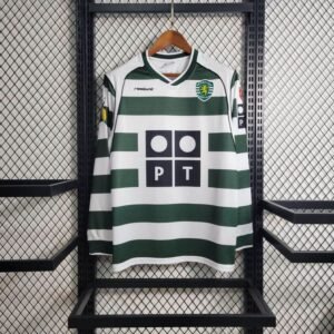 Retro Sporting CP 2001/03 Home Long Sleeve
