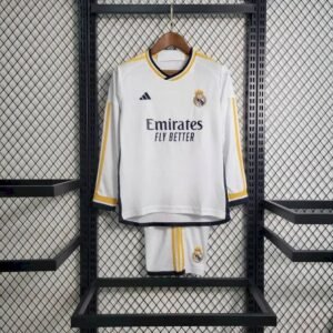 Kit Enfant Real Madrid 2023/24 Domicile Manches Longues Kit