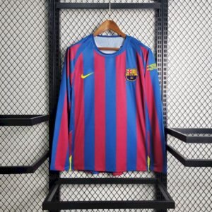 Retro Barcelona 2005/06 Home UCL Edition Long Sleeve