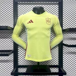 Maillot Homme Espagne 2024/25 Extérieur Manches Longues Version Joueur